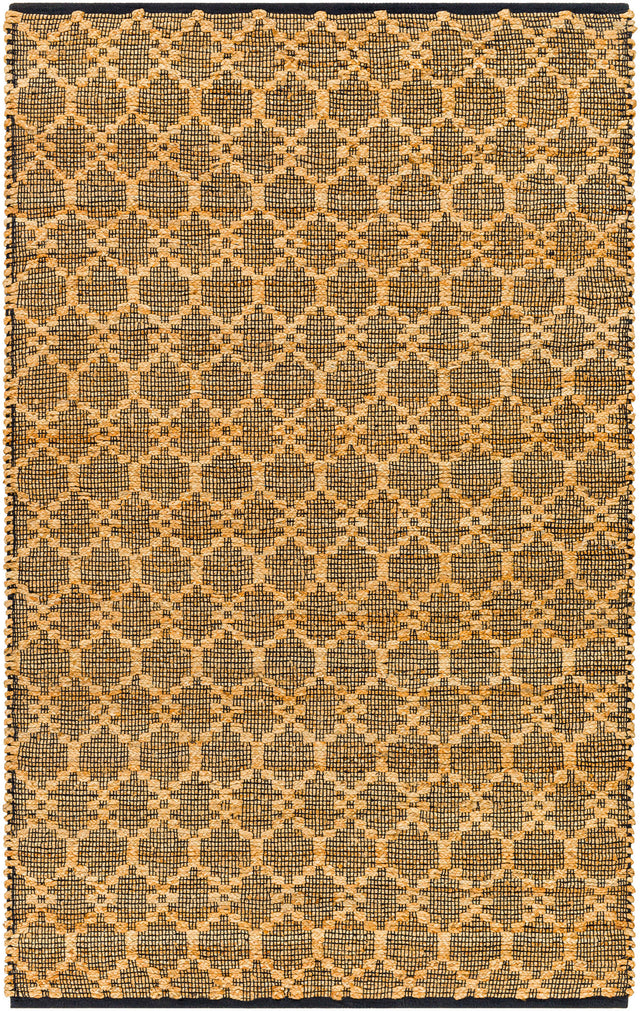 Surya Selanik Snk-2301 Brick, Camel, Light Wood, Brass, Tan, Dark Brown Rug.