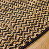 Surya Selanik Snk-2302 Camel, Jet Black, Chocolate, Natural, Eggplant, Brick, Onyx, Nickel Rug.