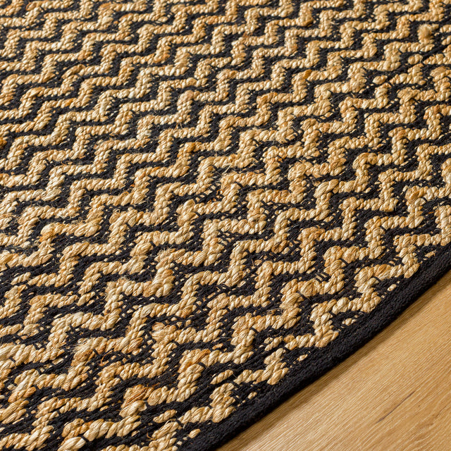 Surya Selanik Snk-2302 Camel, Jet Black, Chocolate, Natural, Eggplant, Brick, Onyx, Nickel Rug.