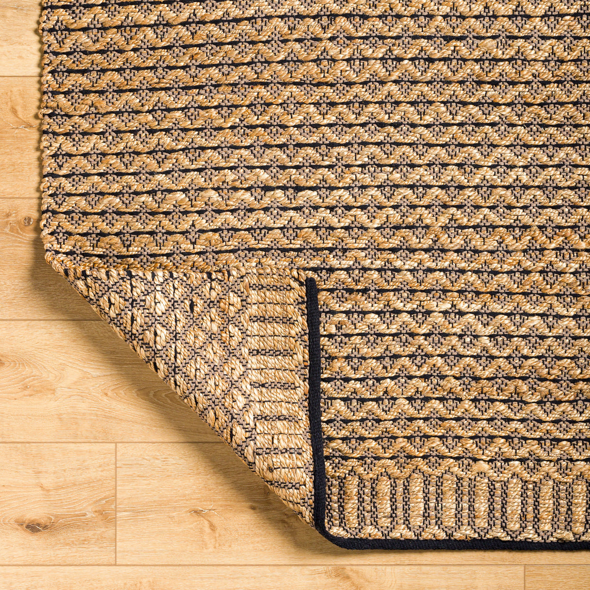 Surya Selanik Snk-2304 Camel, Dark Grey, Light Wood, Grey, Lunar Green, Clay, Jet Black Rug.