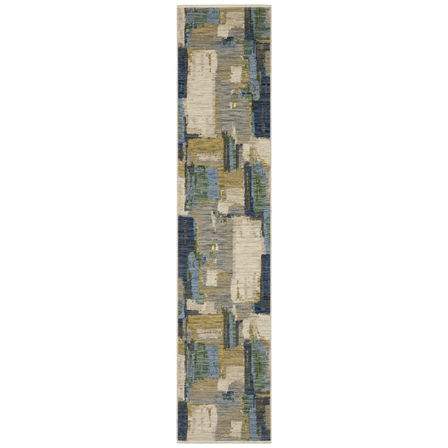 Oriental Weavers Sphinx SOLERI SOL05 Blue Abstract Rugs