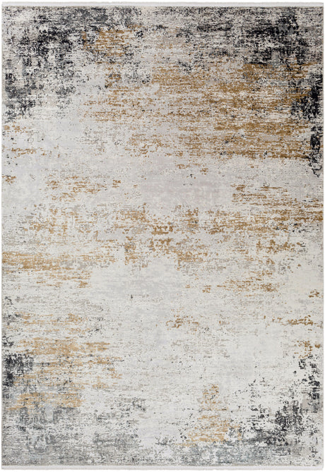 Surya Solar Sor-2302 Medium Gray, Taupe, Bright Yellow Rugs.