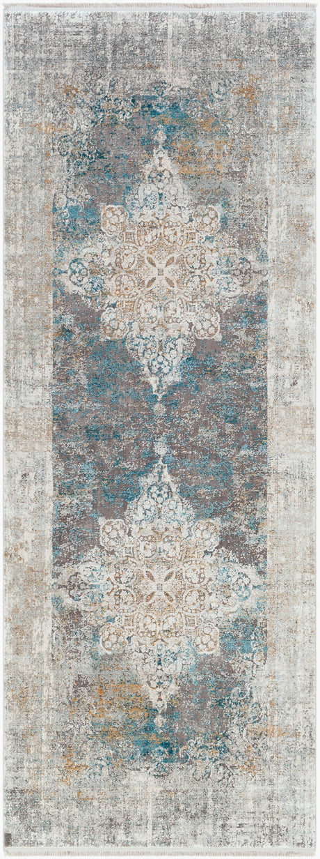 Surya Solar Sor-2306 Sky Blue, Dark Blue, Taupe Rugs.