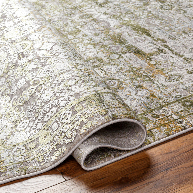 Surya Solar Sor-2325 Olive, Off-White, Taupe, Light Gray Rug.