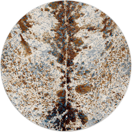 American Dakota Splatter Cowhide Denim Rug