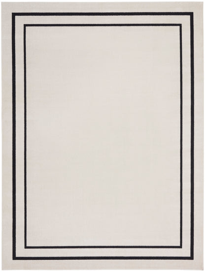 Nourison Nourison Essentials Nre02 Ivory/Black Area Rug