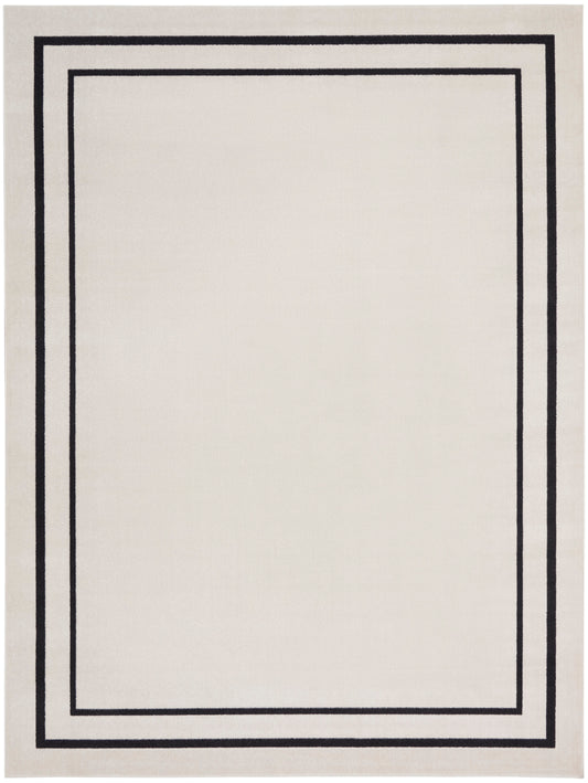 Nourison Nourison Essentials Nre02 Ivory/Black Area Rug