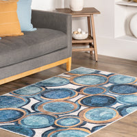 Nuloom Avie Bubbles Rznb07A Blue Area Rug