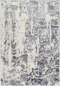 Surya Sunrise Sri-2300 Cream, Light Gray, Gray, Charcoal, Dark Blue Area Rug