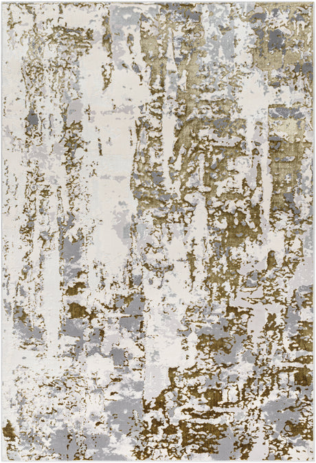 Surya Sunrise Sri-2301 Light Silver, Sterling Grey, Light Grey, Pewter, Dark Brown Rug.