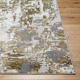 Surya Sunrise Sri-2301 Light Silver, Sterling Grey, Light Grey, Pewter, Dark Brown Rug.