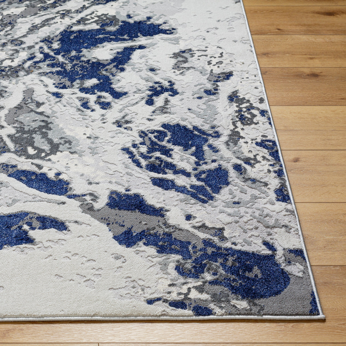 Surya Sunrise Sri-2303 Light Silver, Light Grey, Grey, Pale Slate, Silver, Marine Blue, Pewter Rug.