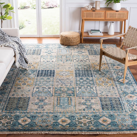 Safavieh Samarkand Srk124M Blue/Beige Rug.