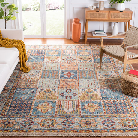 Safavieh Samarkand Srk124P Blue/Rust Rug.