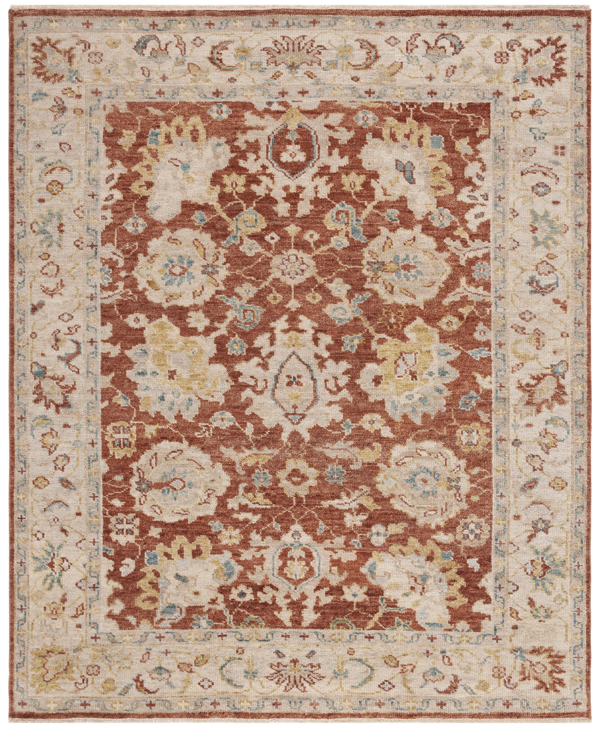 Safavieh Samarkand Srk185P Rust/Beige Rug.