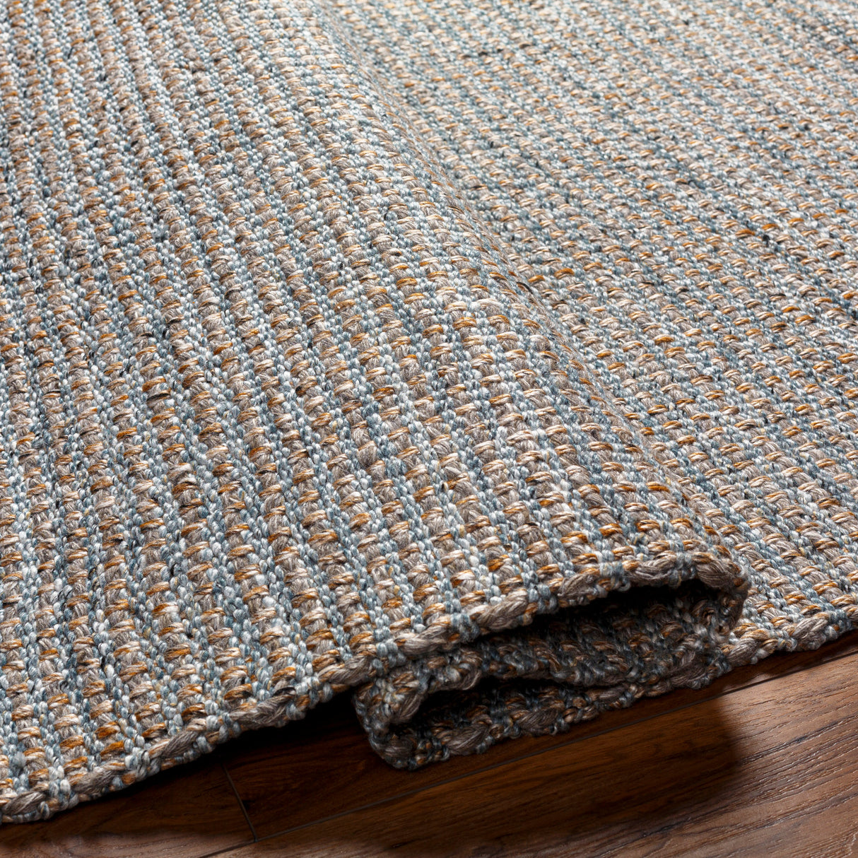 Surya Sara Sru-2305 Pewter, Sage, Slate Grey Taupe, Nickel Rug.
