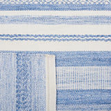 Safavieh Striped Kilim Stk425M Blue/Ivory Rug.