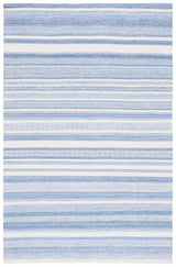 Safavieh Striped Kilim Stk425M Blue/Ivory Rug.