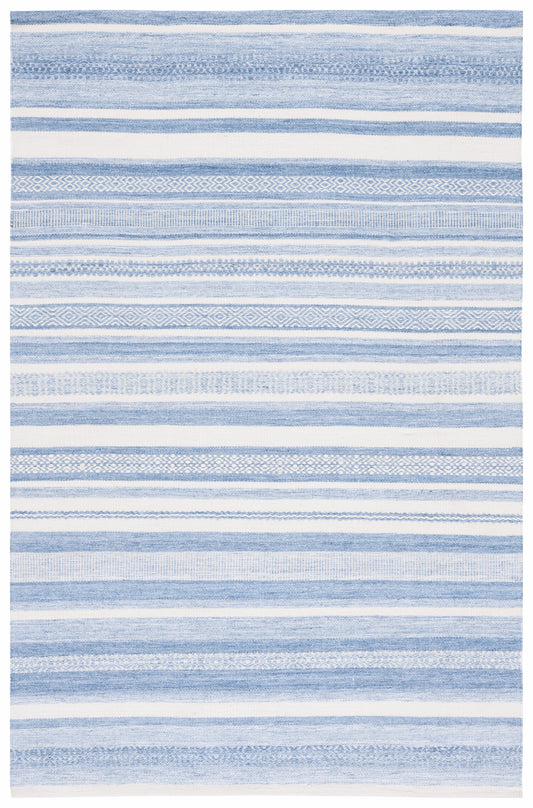 Safavieh Striped Kilim Stk425M Blue/Ivory Area Rug