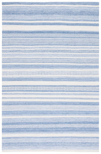 Safavieh Striped Kilim Stk425M Blue/Ivory Area Rug