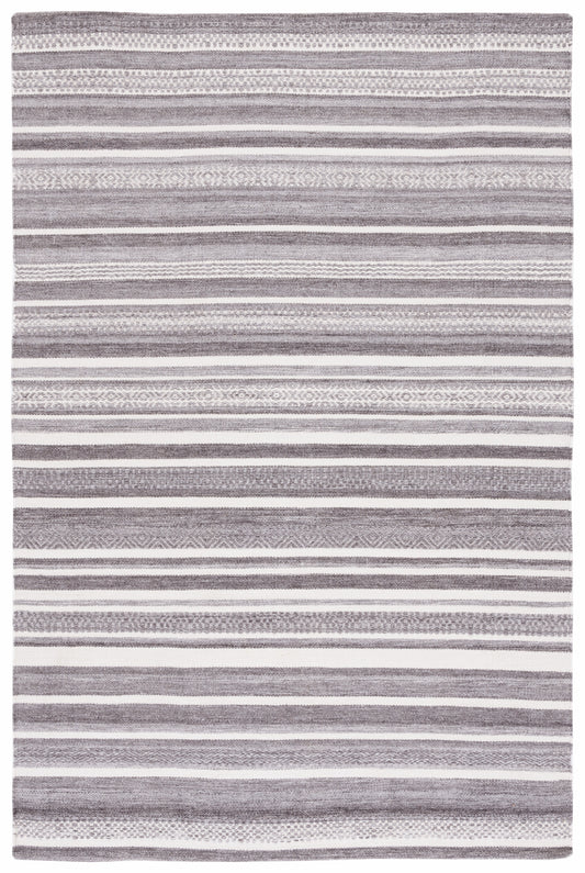 Safavieh Striped Kilim Stk427F Grey/Ivory Area Rug