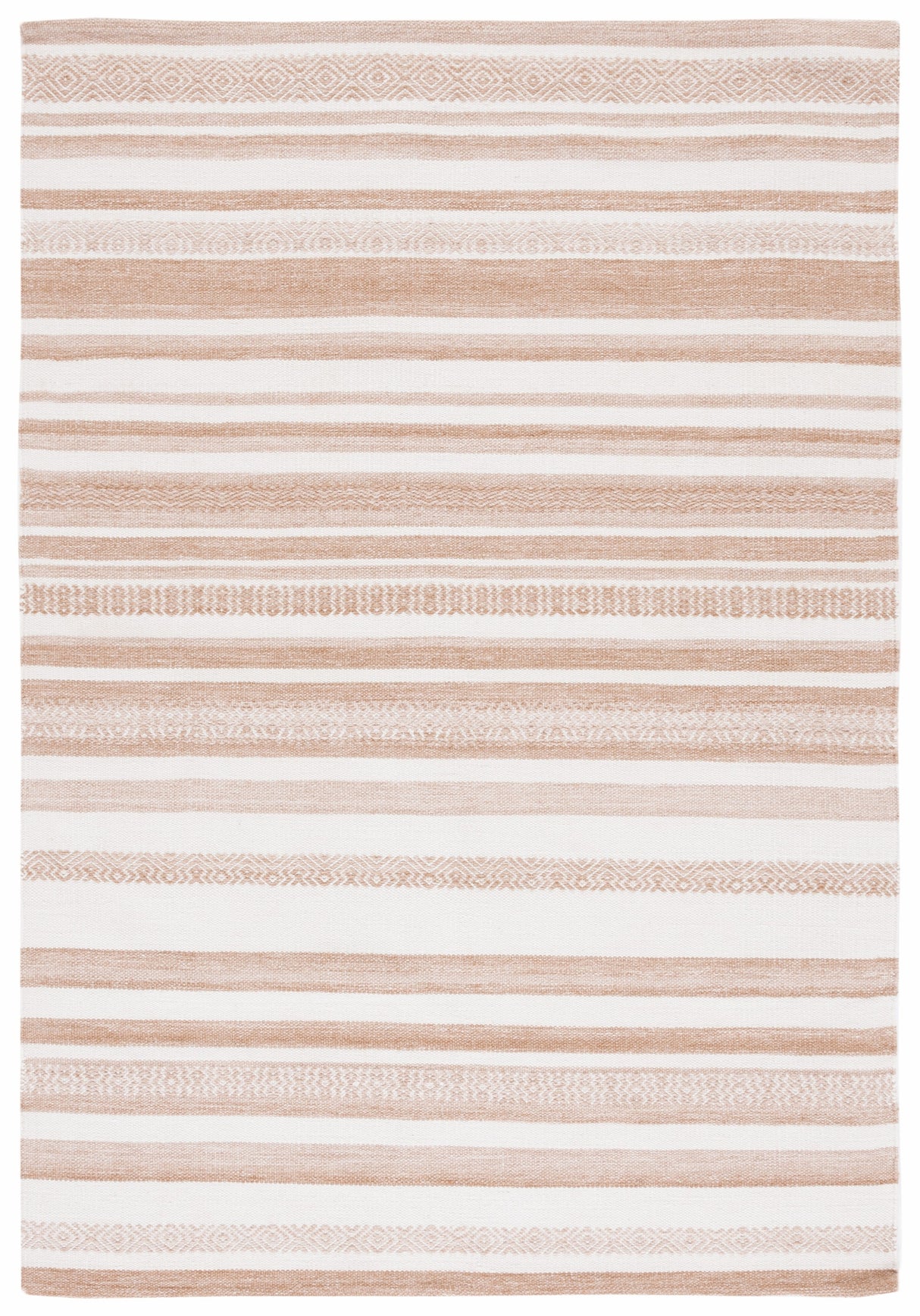 Safavieh Striped Kilim Stk428B Beige/Ivory Rug.