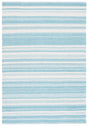 Safavieh Striped Kilim Stk429J Turquoise/Ivory Rug.
