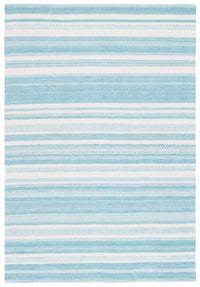 Safavieh Striped Kilim Stk429J Turquoise/Ivory Area Rug