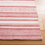 Safavieh Striped Kilim Stk430U Pink/Ivory Rug.