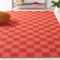 Safavieh Striped Kilim Stk801Q Red/Rust Area Rug