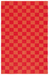 Safavieh Striped Kilim Stk801Q Red/Rust Rug.