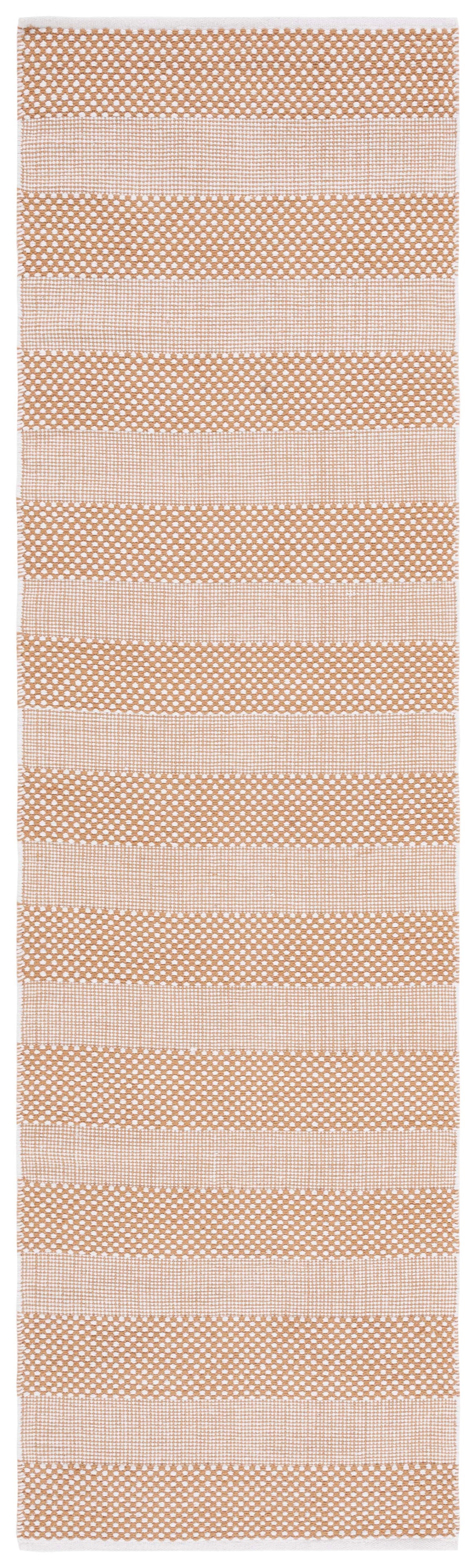 Safavieh Striped Kilim Stk802D Ivory/Gold Rug.