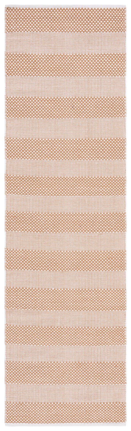 Safavieh Striped Kilim Stk802D Ivory/Gold Rug.