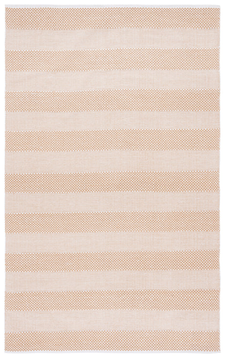 Safavieh Striped Kilim Stk802D Ivory/Gold Rug.