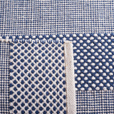 Safavieh Striped Kilim Stk802M Ivory/Blue Rug.