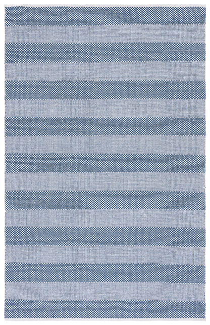 Safavieh Striped Kilim Stk802M Ivory/Blue Area Rug