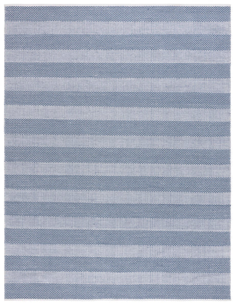 Safavieh Striped Kilim Stk802M Ivory/Blue Rug.