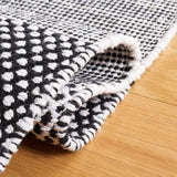 Safavieh Striped Kilim Stk802Z Ivory/Black Rug.