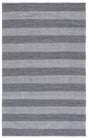 Safavieh Striped Kilim Stk802Z Ivory/Black Rug.