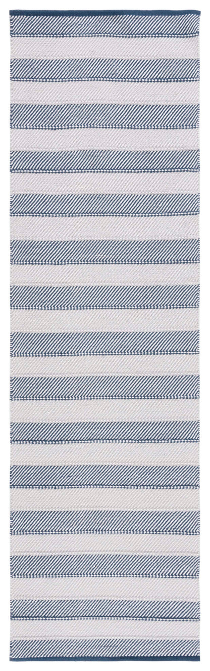 Safavieh Striped Kilim Stk803F Grey/Blue Area Rug