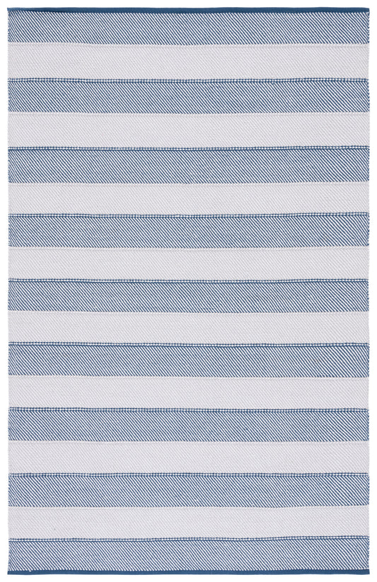 Safavieh Striped Kilim Stk803F Grey/Blue Area Rug