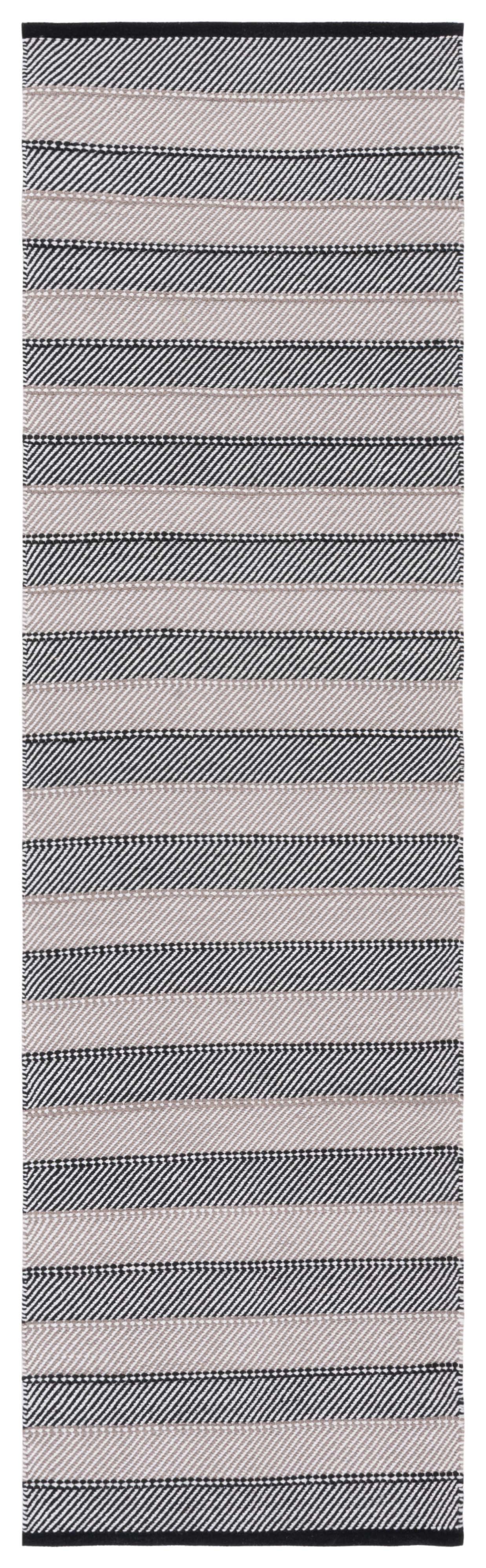 Safavieh Striped Kilim Stk803Z Ivory/Black Area Rug