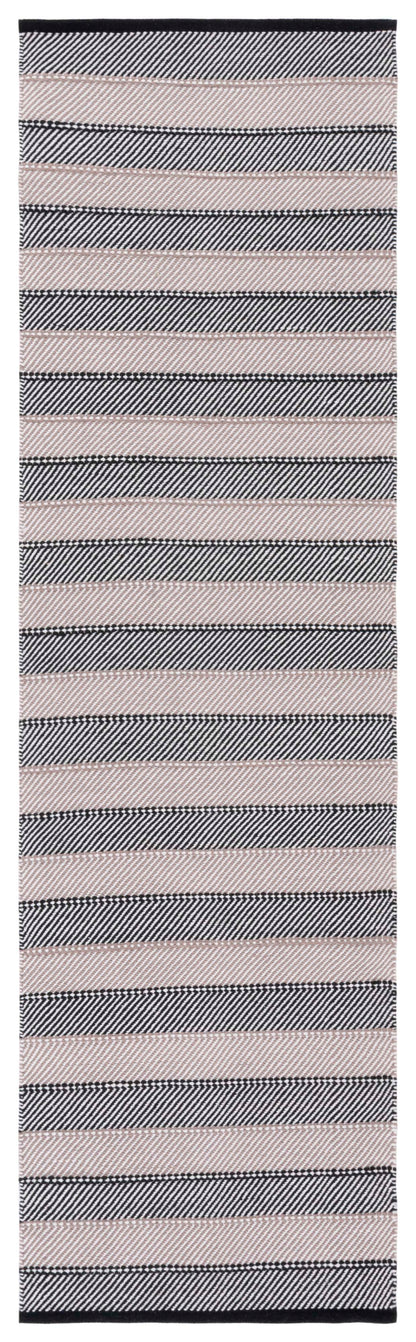 Safavieh Striped Kilim Stk803Z Ivory/Black Area Rug