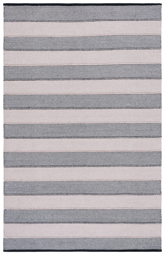 Safavieh Striped Kilim Stk803Z Ivory/Black Area Rug