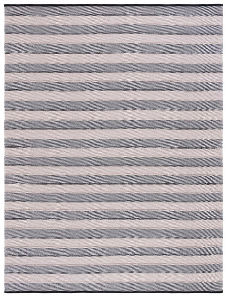 Safavieh Striped Kilim Stk803Z Ivory/Black Rug.