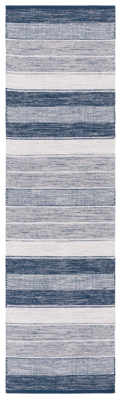 Safavieh Striped Kilim Stk804M Grey/Blue Rug.