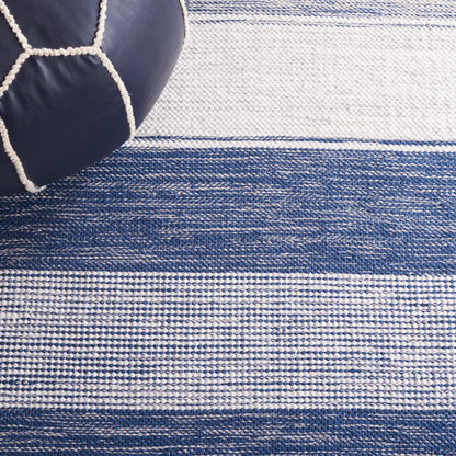 Safavieh Striped Kilim Stk804M Grey/Blue Area Rug