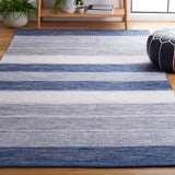 Safavieh Striped Kilim Stk804M Grey/Blue Rug.