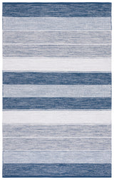 Safavieh Striped Kilim Stk804M Grey/Blue Rug.