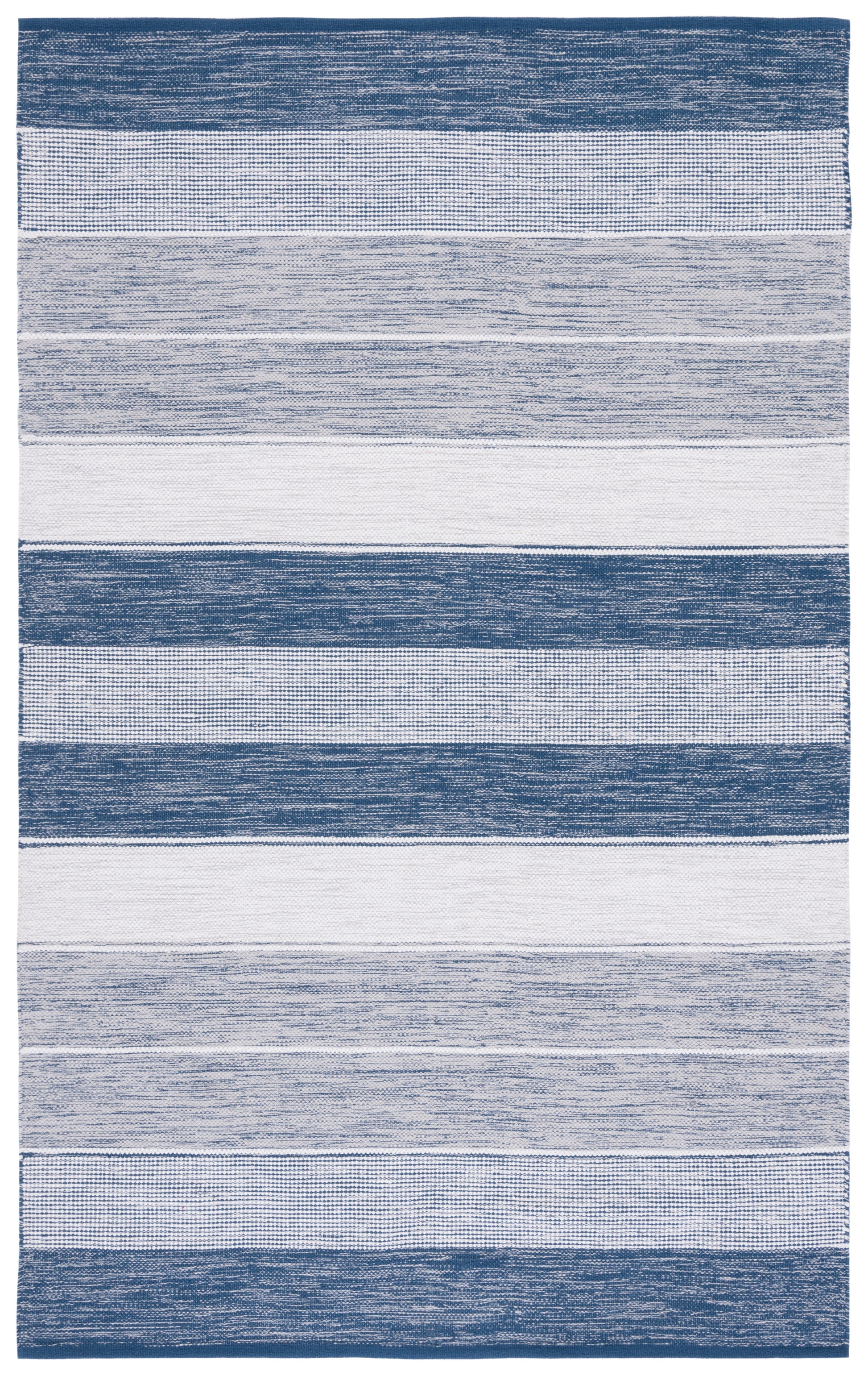 Safavieh Striped Kilim Stk804M Grey/Blue Area Rug